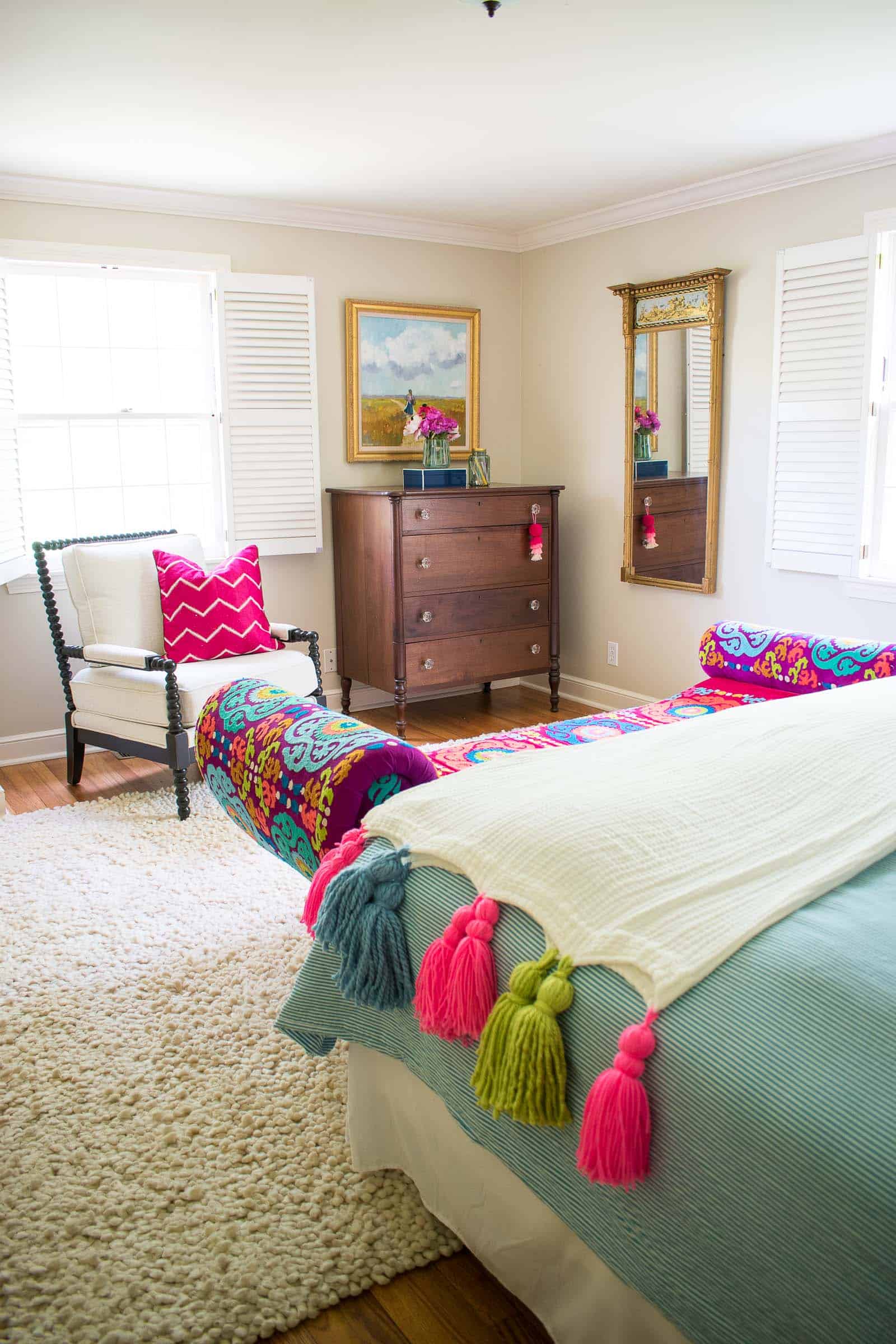 adding color to a master bedroom