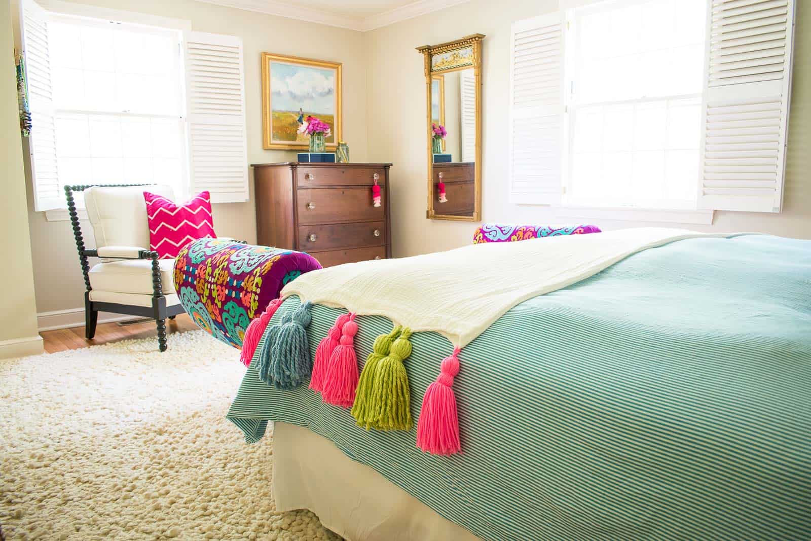 adding color to a master bedroom