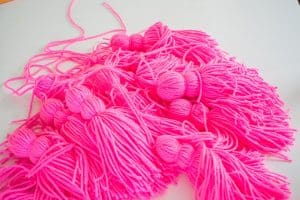 trim the tassel as needed