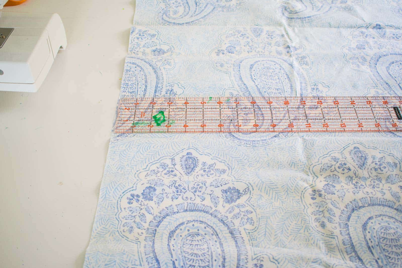 measuring and cutting your fabric