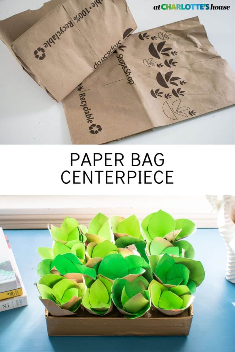 PAPER BAG CENTERPIECE At Charlotte's House