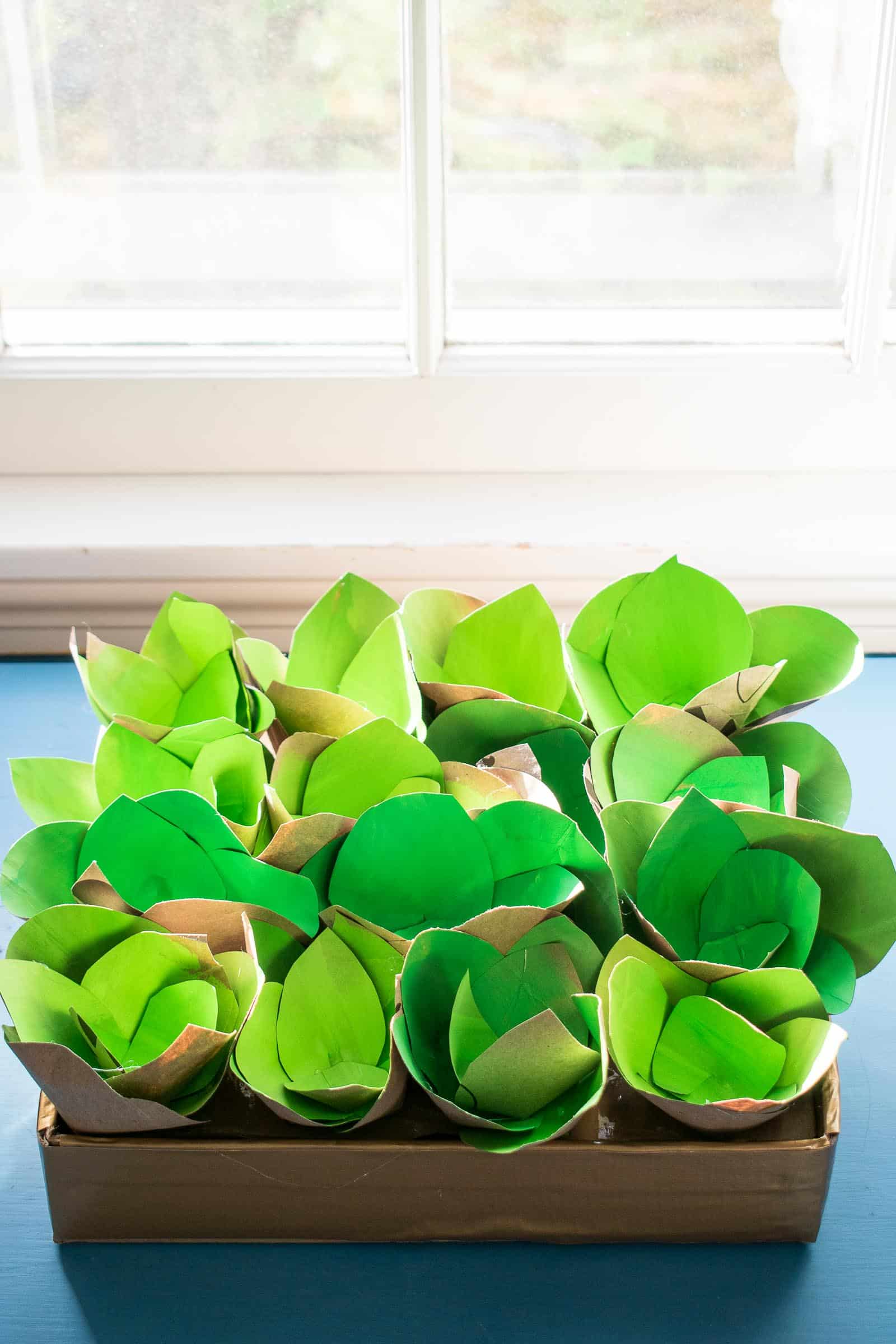 Paper Bag Succulent Centerpiece - At Charlotte's House