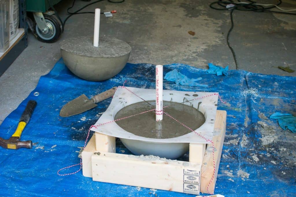 How to Make a Concrete Fountain Orb - At Charlotte's House