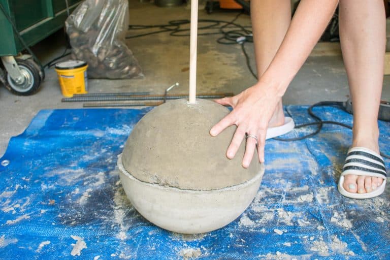 How to Make a Concrete Fountain Orb At Charlotte's House