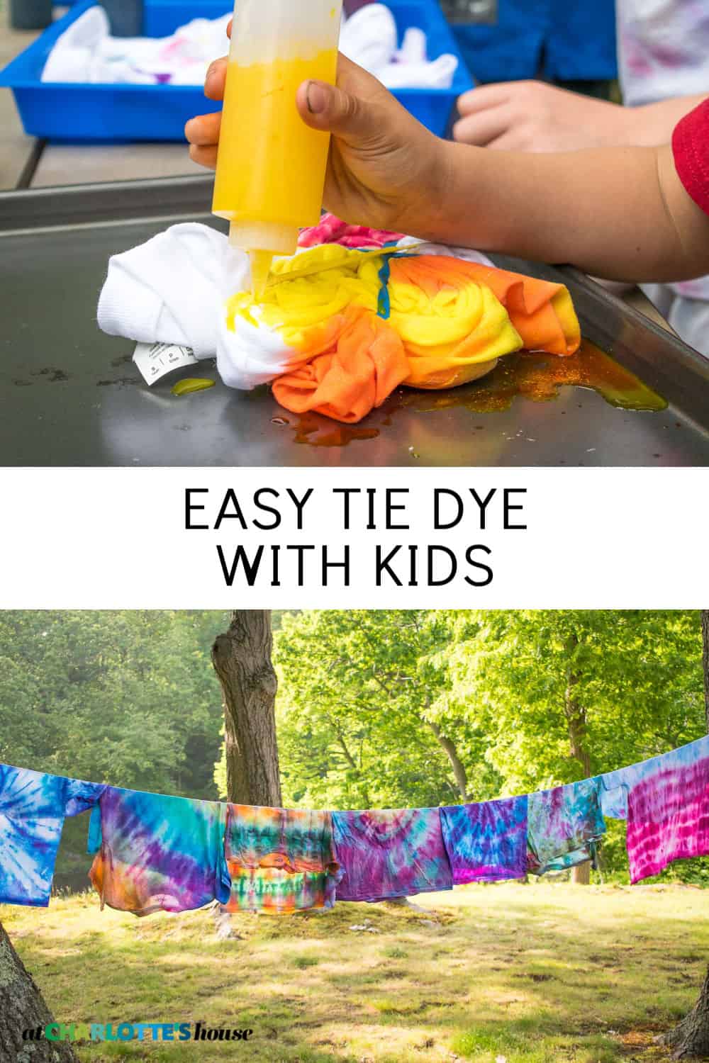 How to Tie Dye with Kids At Charlotte's House