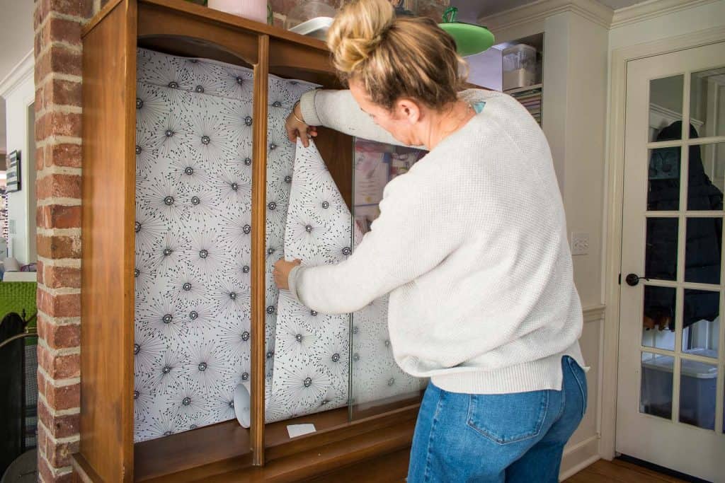 How to Put Wallpaper on Furniture At Charlotte's House