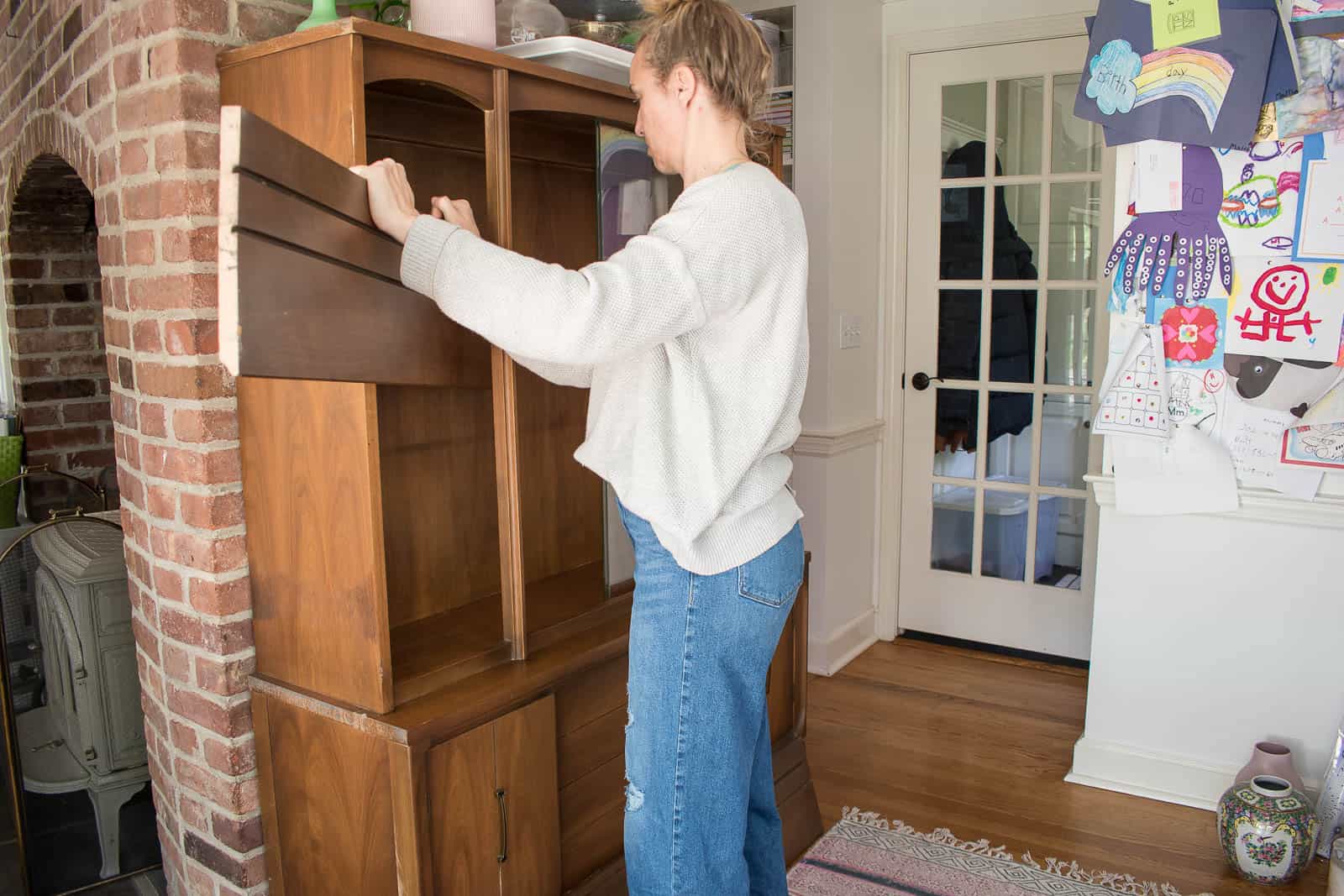 How to Put Wallpaper on Furniture At Charlotte's House