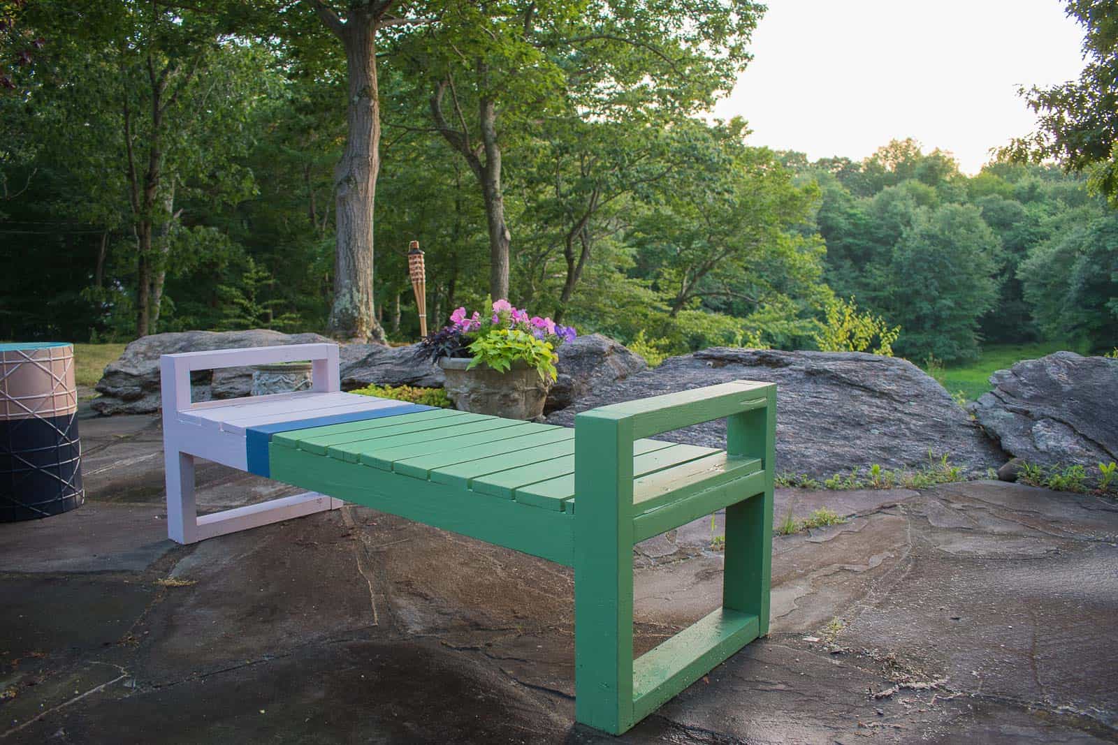 painted backyard furniture