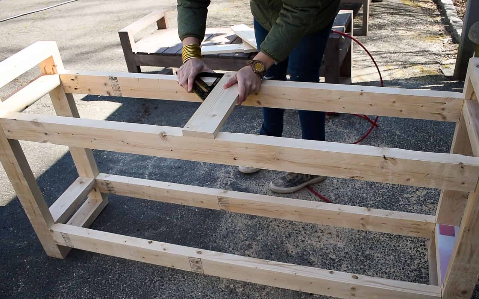 make sure wood beams are square