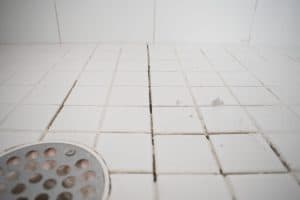missing grout in the shower