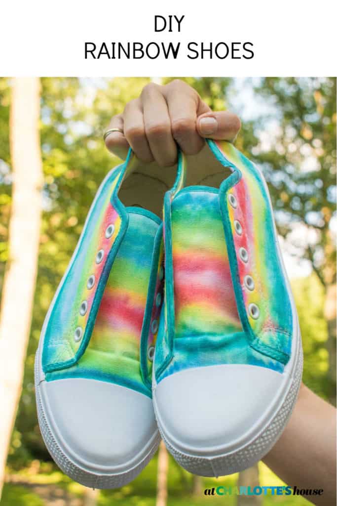 DIY RAINBOW SHOES At Charlotte's House
