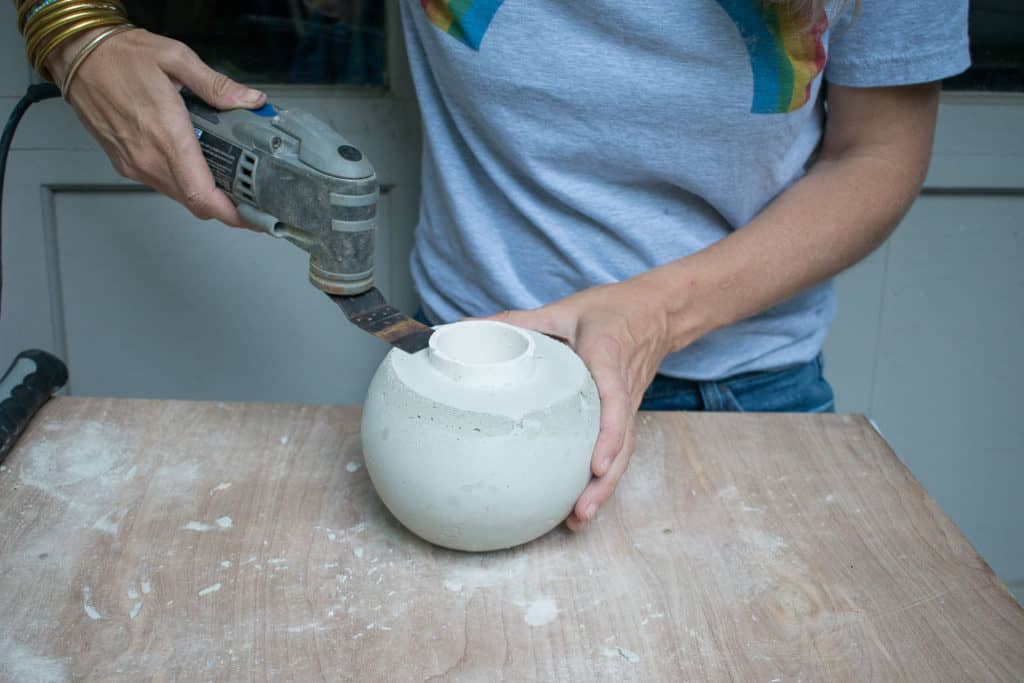 How to Make Easy Cement Orb Planters - At Charlotte's House