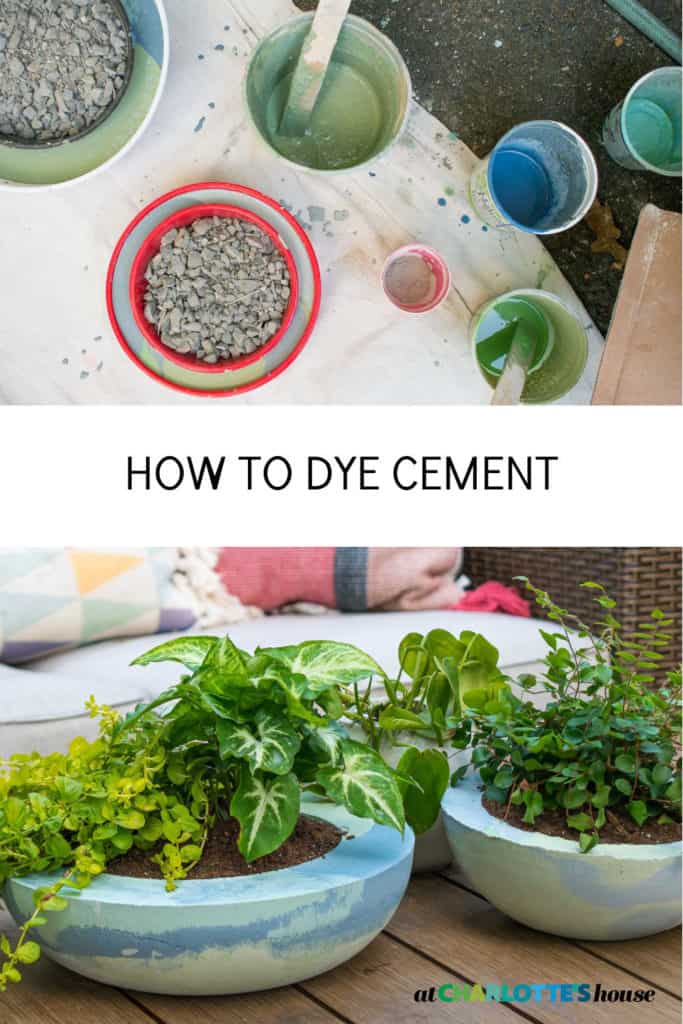 HOW TO DYE CEMENT - At Charlotte's House