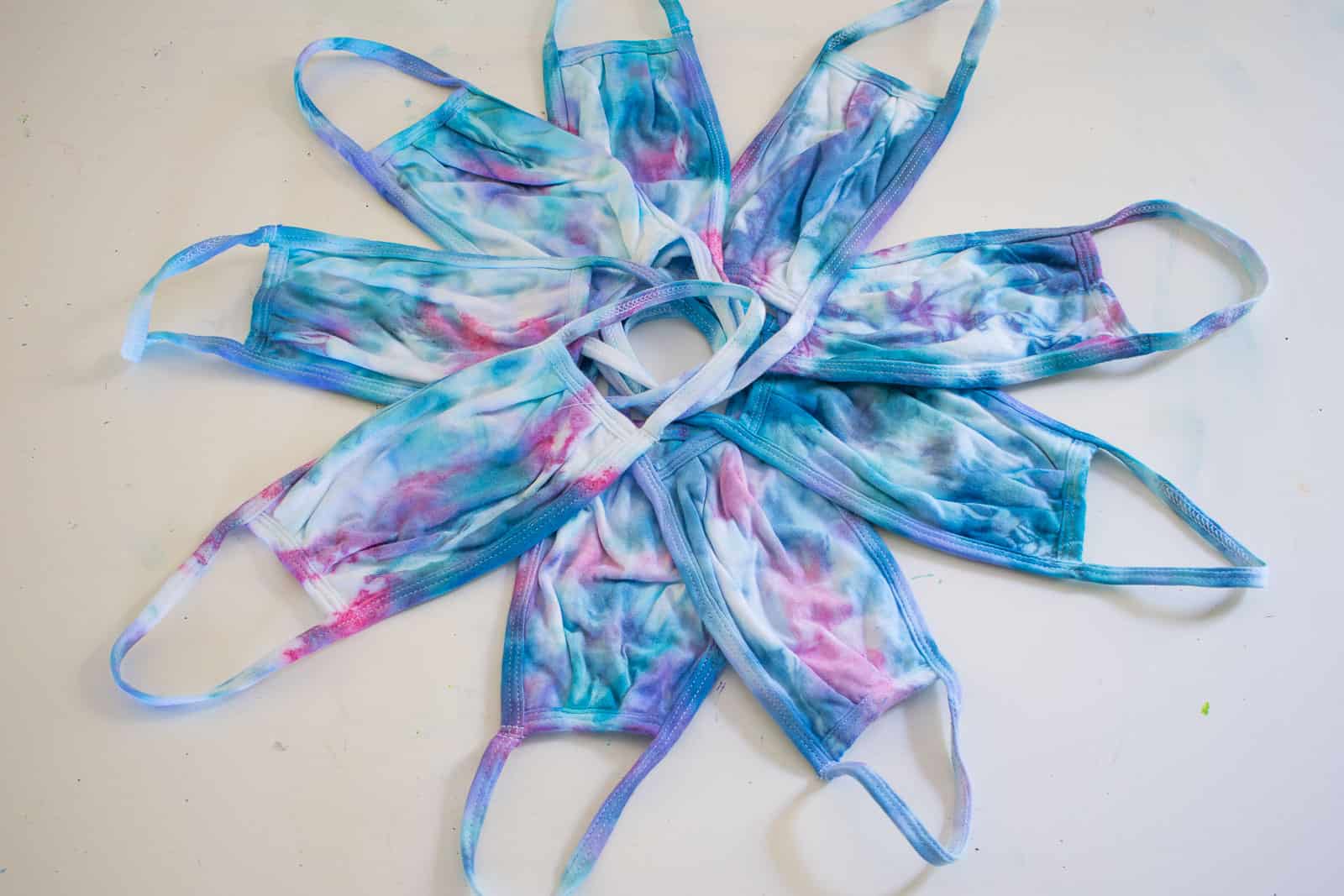 cotton tie dye masks