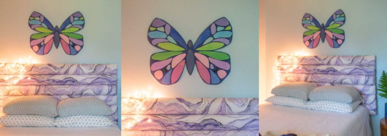$5 Wooden Butterfly Wall Art