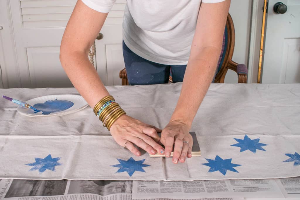 How to Make a Stamp to Print Your Own Fabric At Charlotte's House