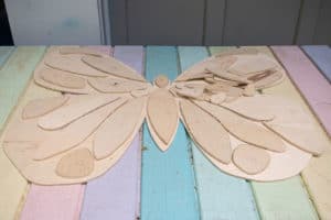 butterfly shapes cut out