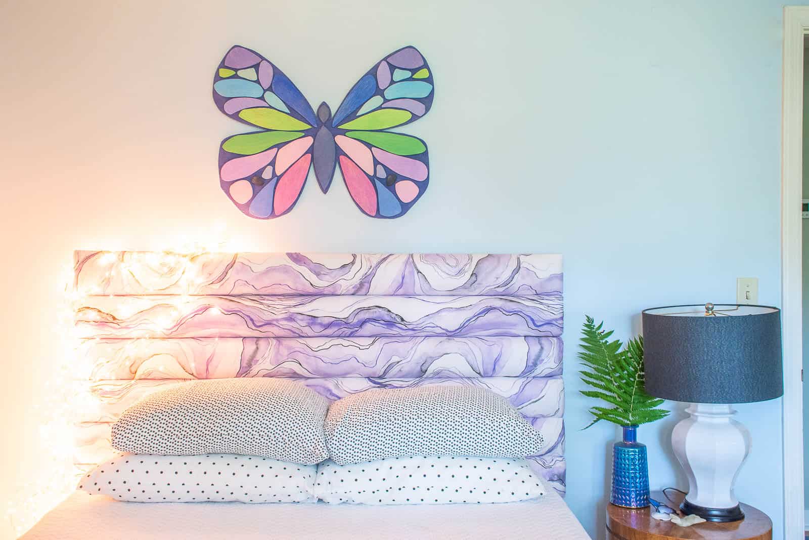 colorful diy wooden butterfly