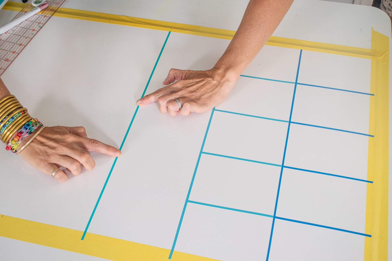 Washi Tape DIY Dry Erase Board  Diy dry erase board, Diy calendar