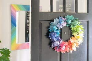 Colorful Painted Fall Wreath