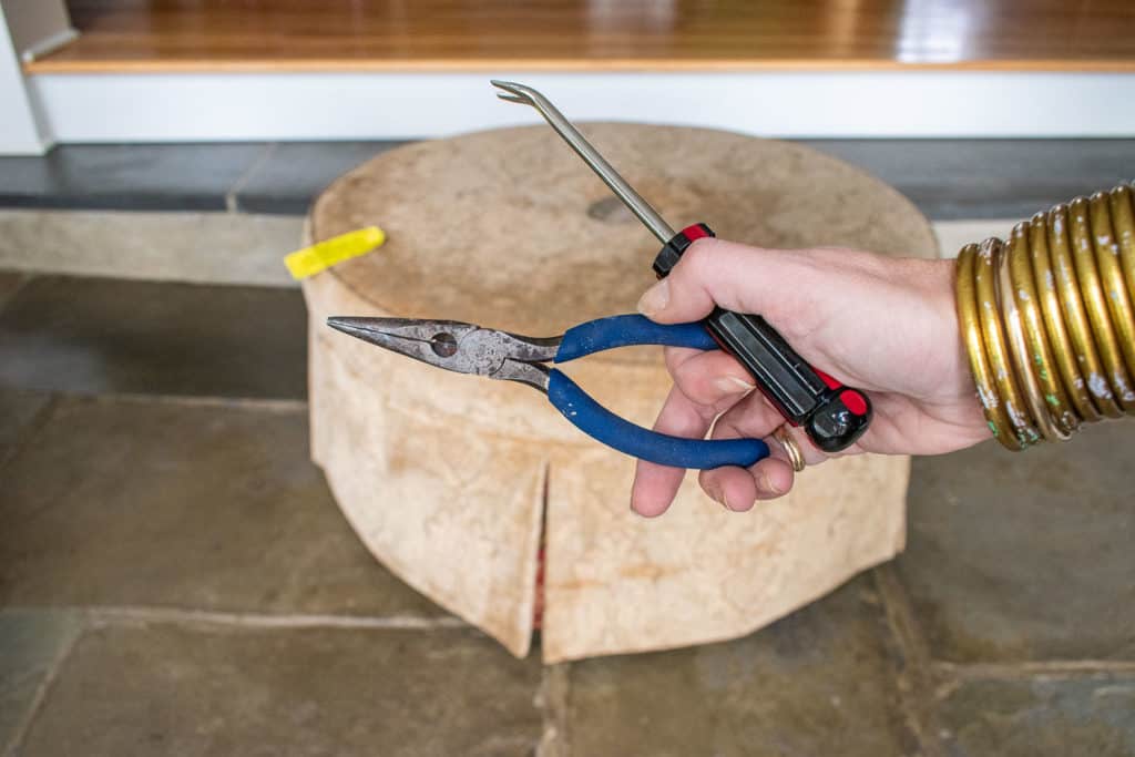 How to Reupholster an Ottoman At Charlotte's House