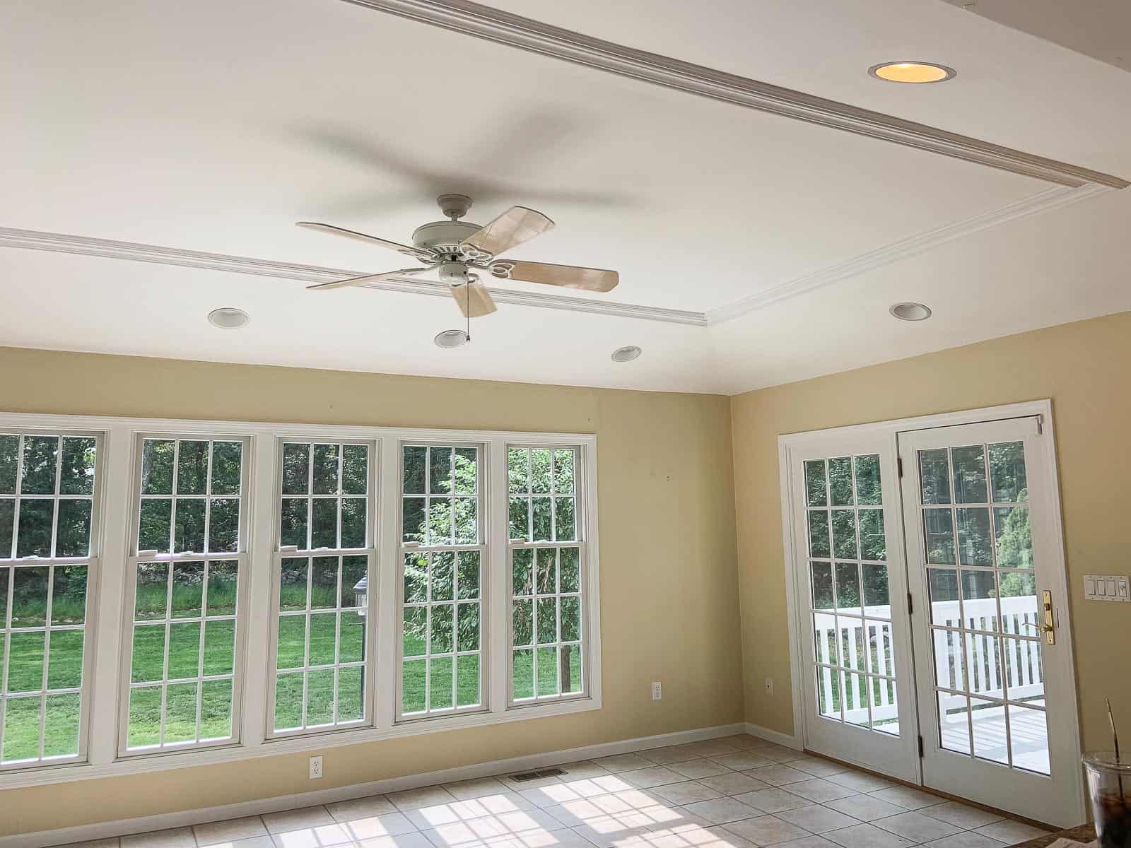 ceiling in kitchen area