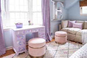 tween lavender bedroom makeover