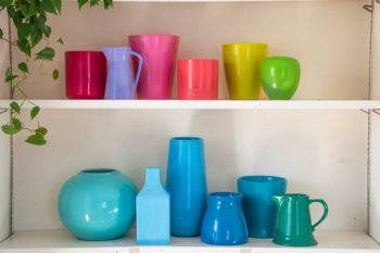How to Make Spray Painted Rainbow Pottery