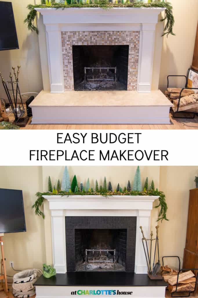 $15 Fireplace Makeover - At Charlotte's House
