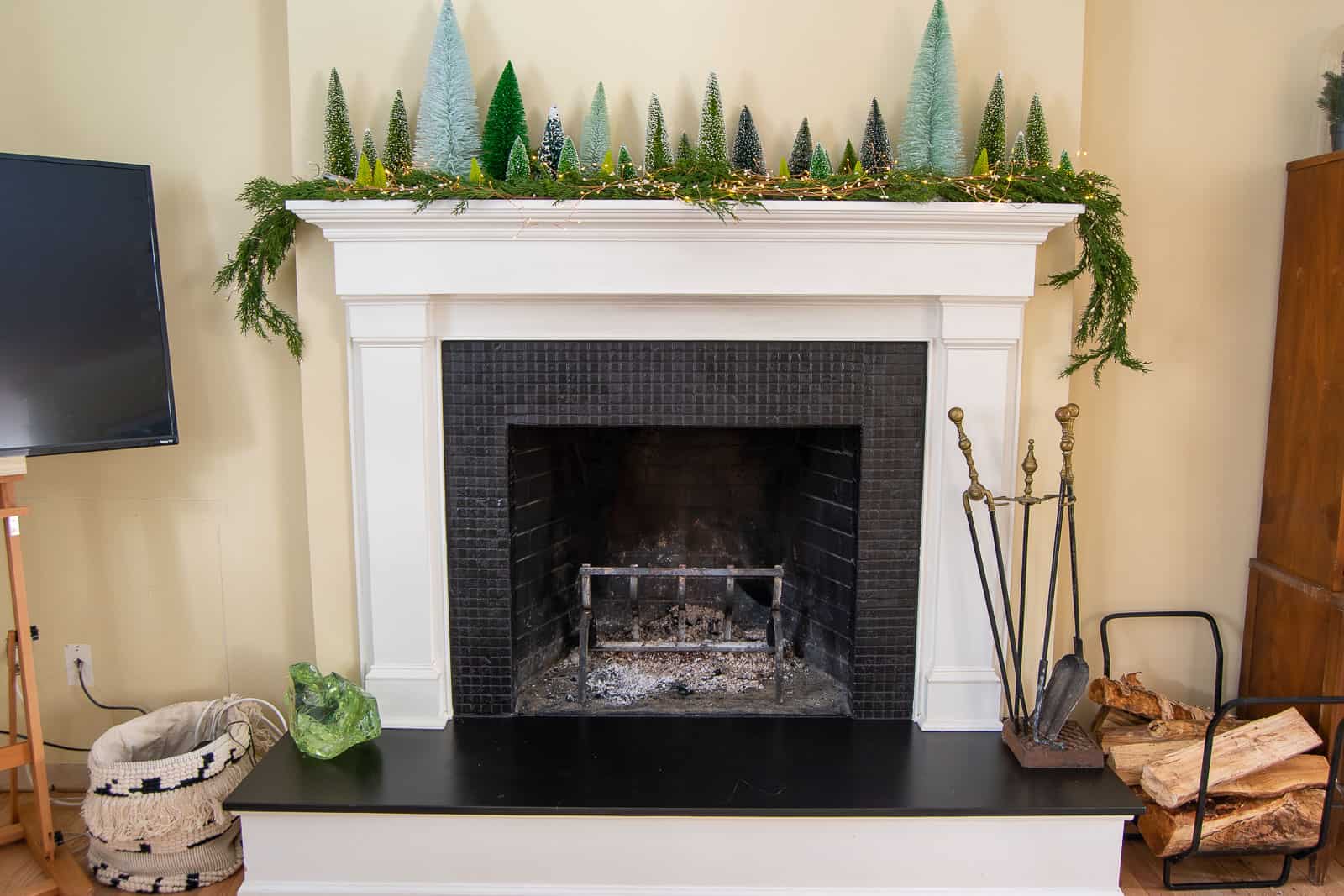 budget fireplace makeover