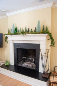fireplace before and after