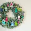 decorated holiday wreath