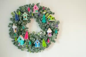 Painted Holiday Wreath