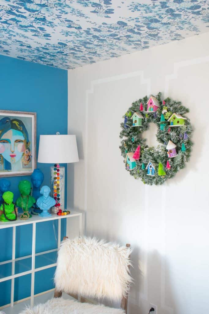 Painted Holiday Wreath - At Charlotte's House