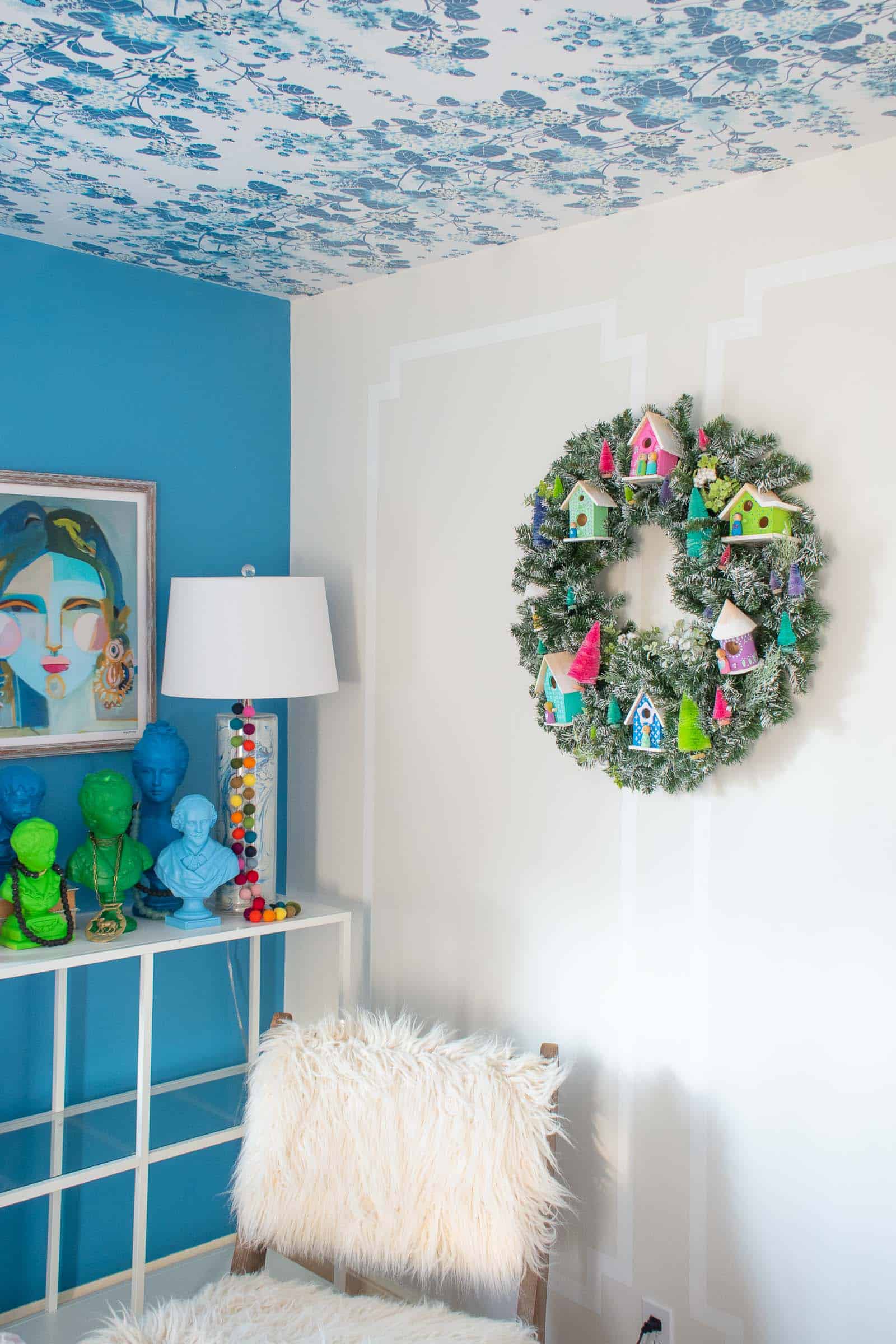 colorful holiday wreath