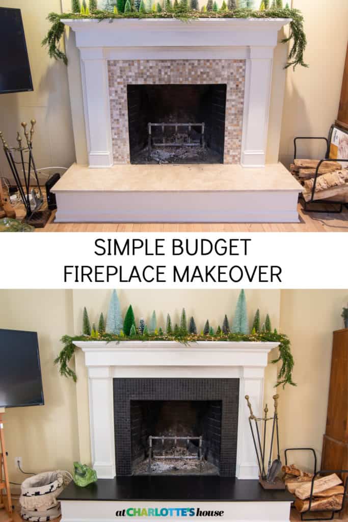 SIMPLE BUDGET FIREPLACE MAKEOVER - At Charlotte's House