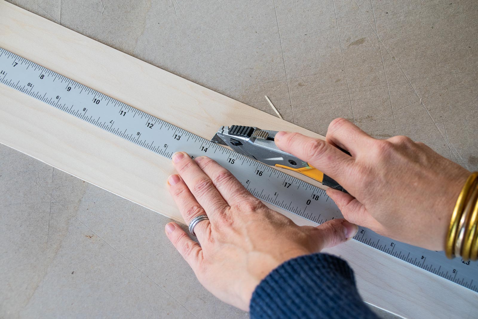 cut the basswood with an exacto knife