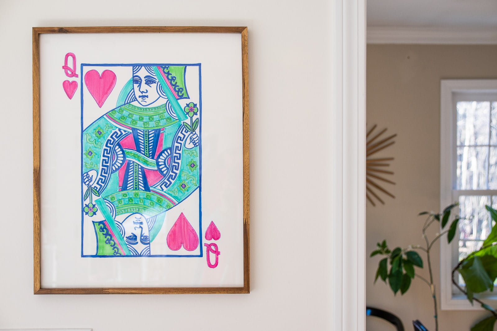 Oversized Queen of Hearts Artwork