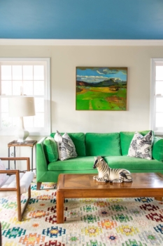 living room in the rental