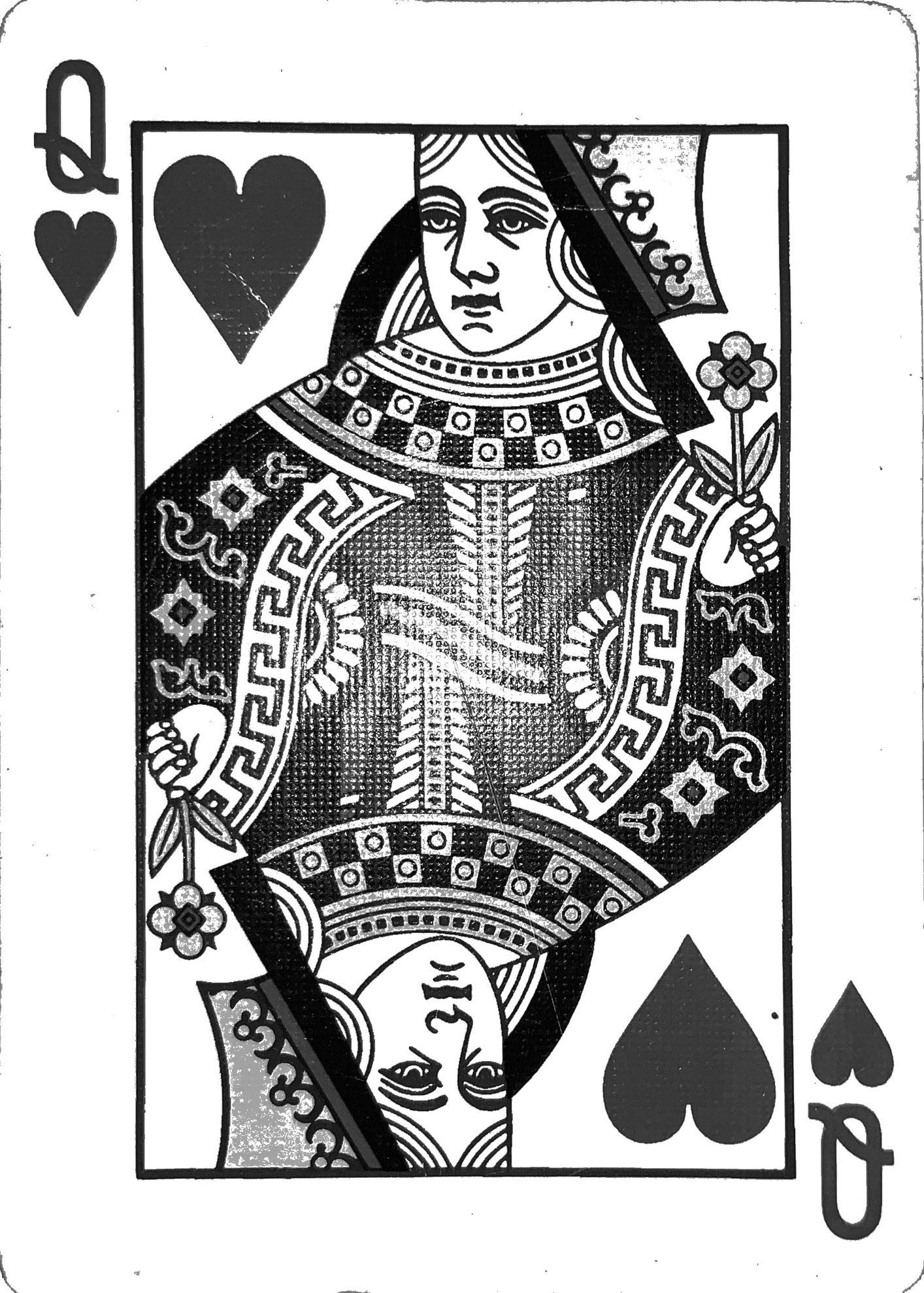 scanned queen of hearts