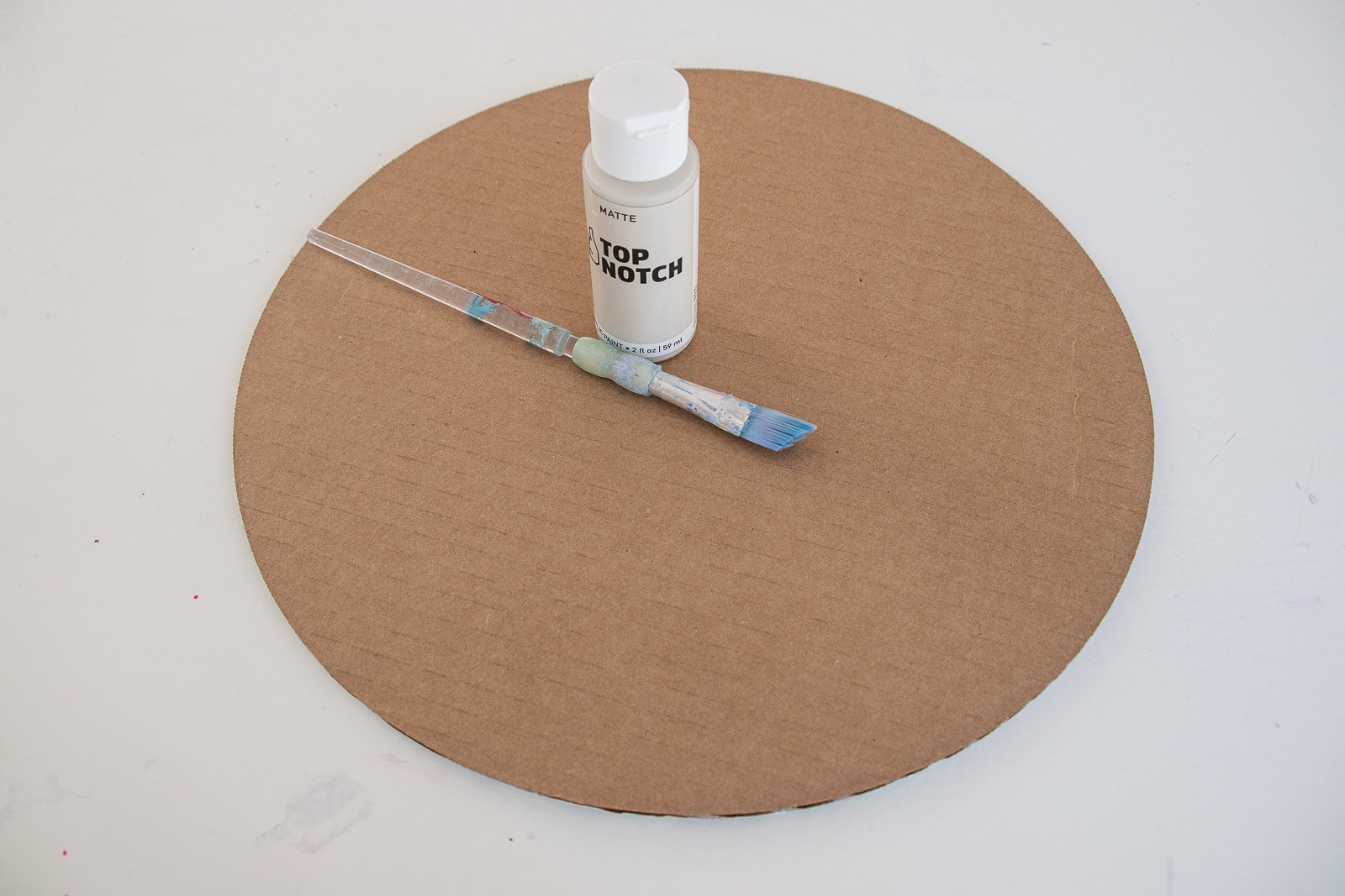 paint cardboard for mirror backing