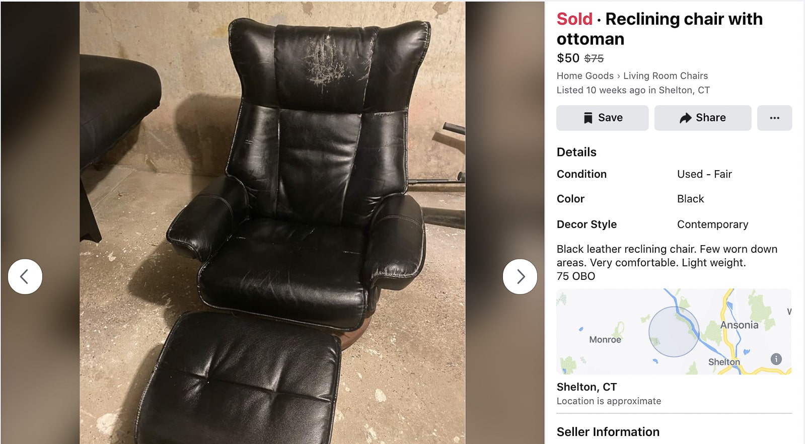 chair from facebook marketplace