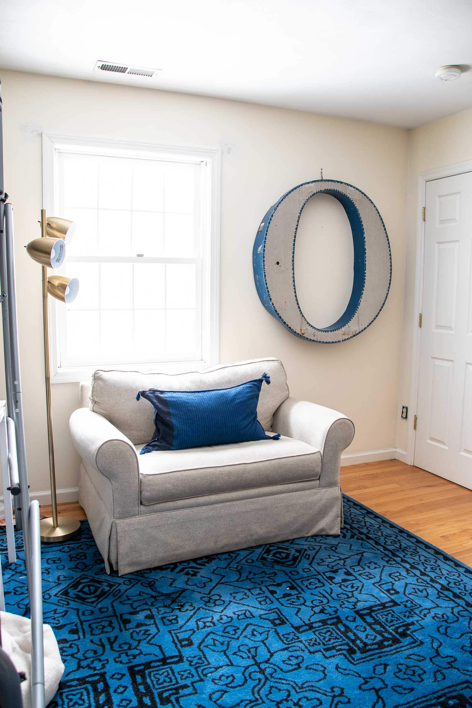 Painted Navy Blue Bedroom - At Charlotte's House