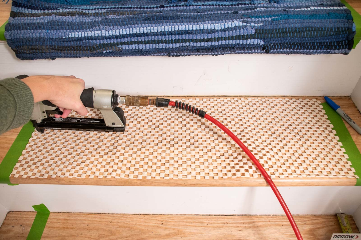 How to Install a Stair Runner for Cheap - At Charlotte's House