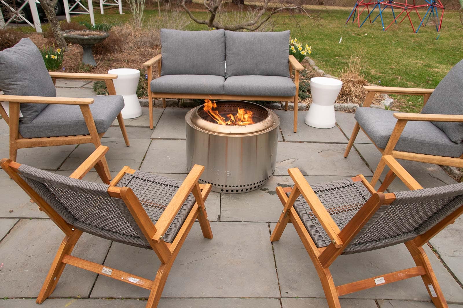 patio firepit area