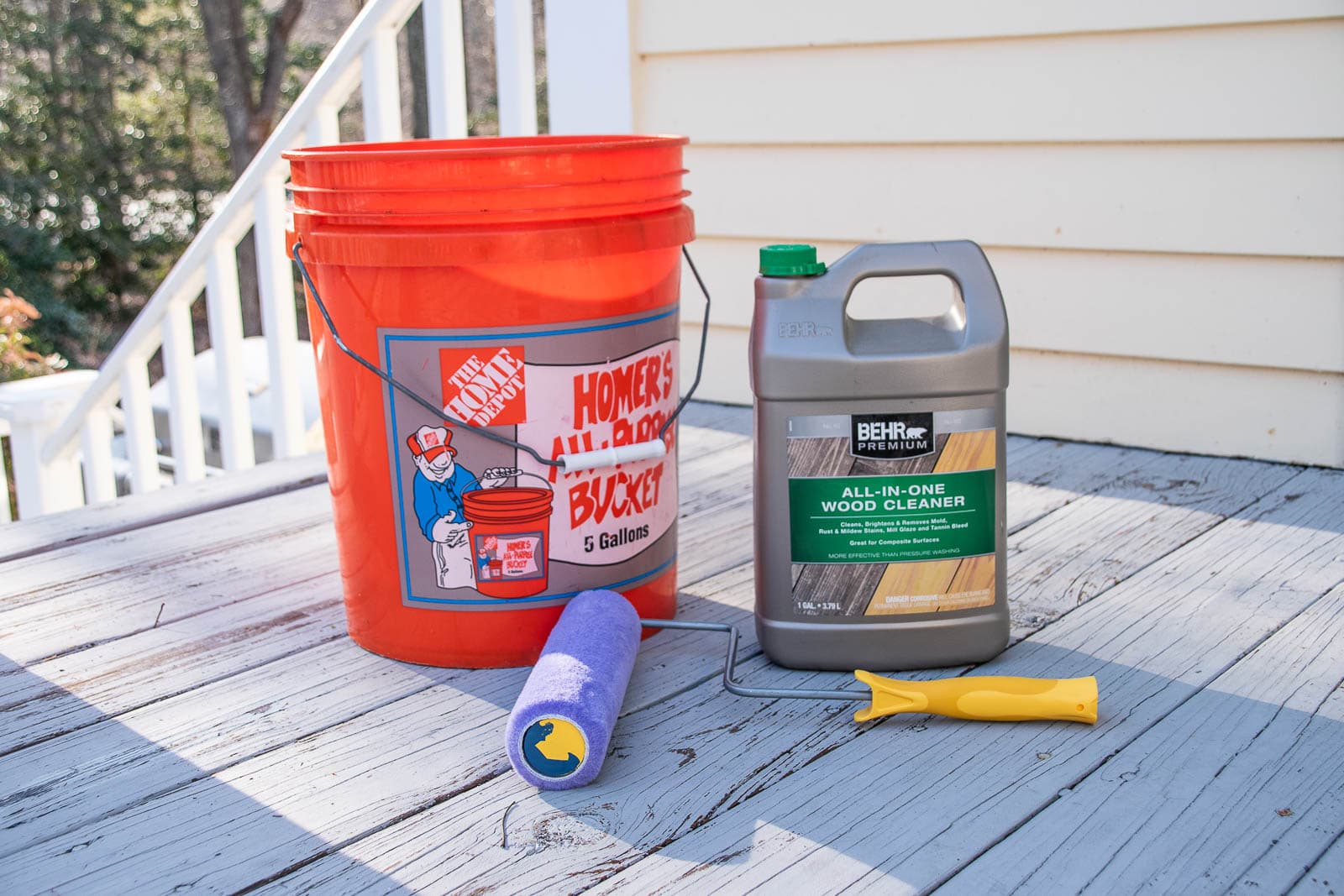 materials for deck cleaning