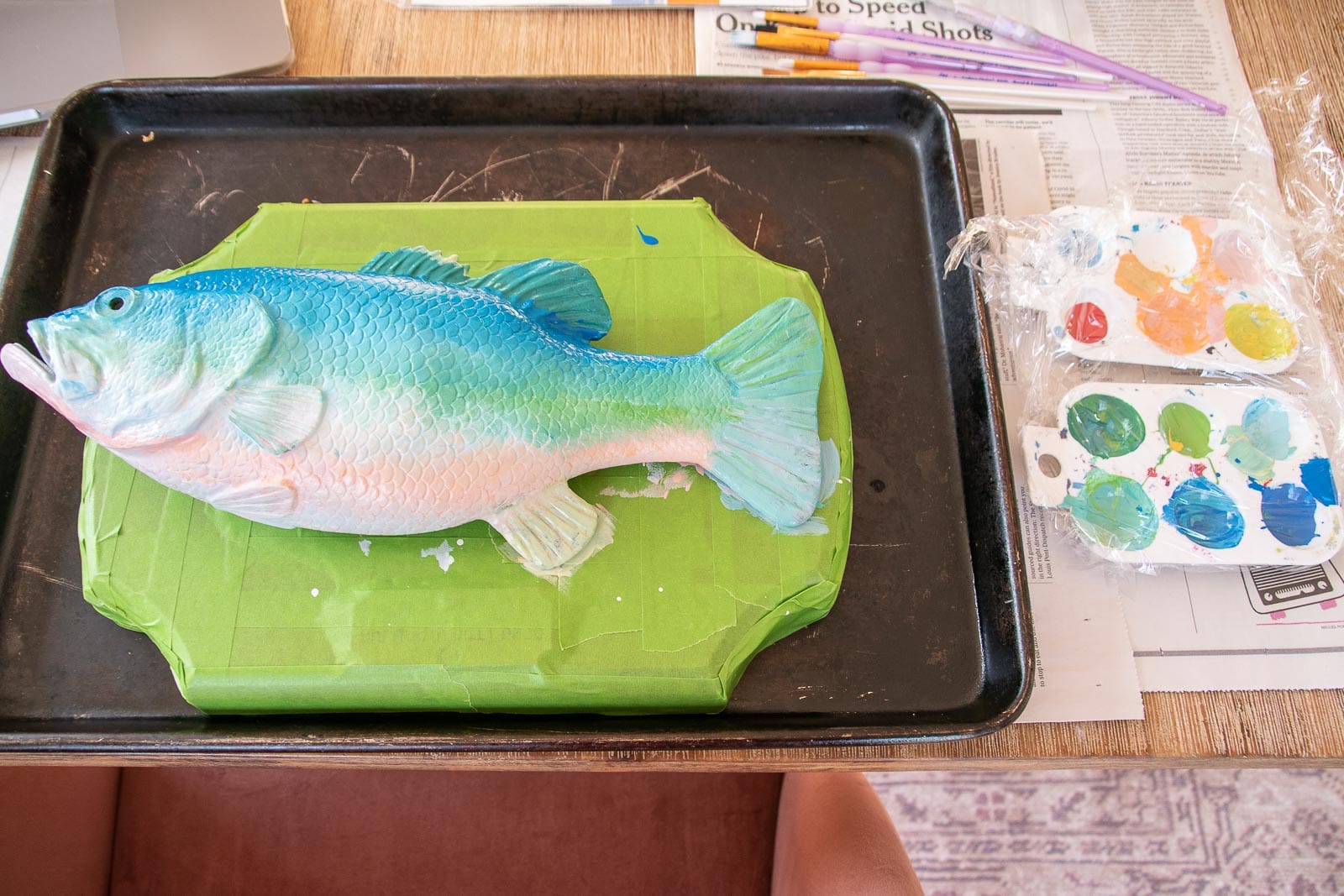 painted rubber fish