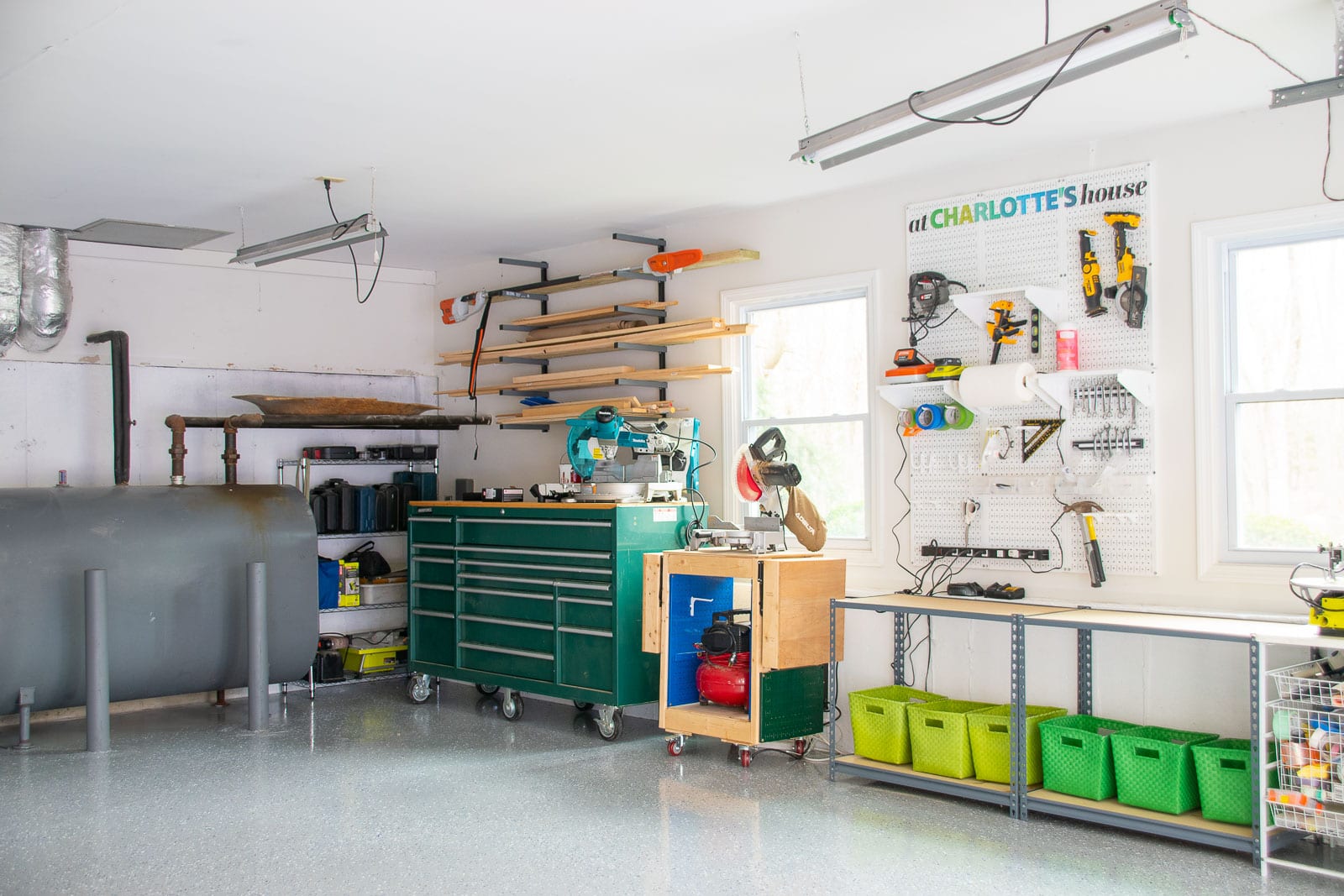 organized garage storage