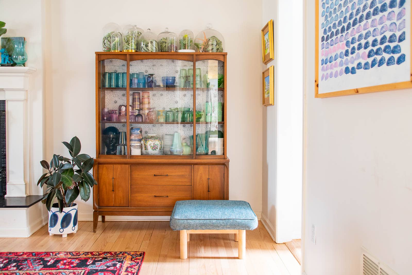 upholstered table turned ottoman