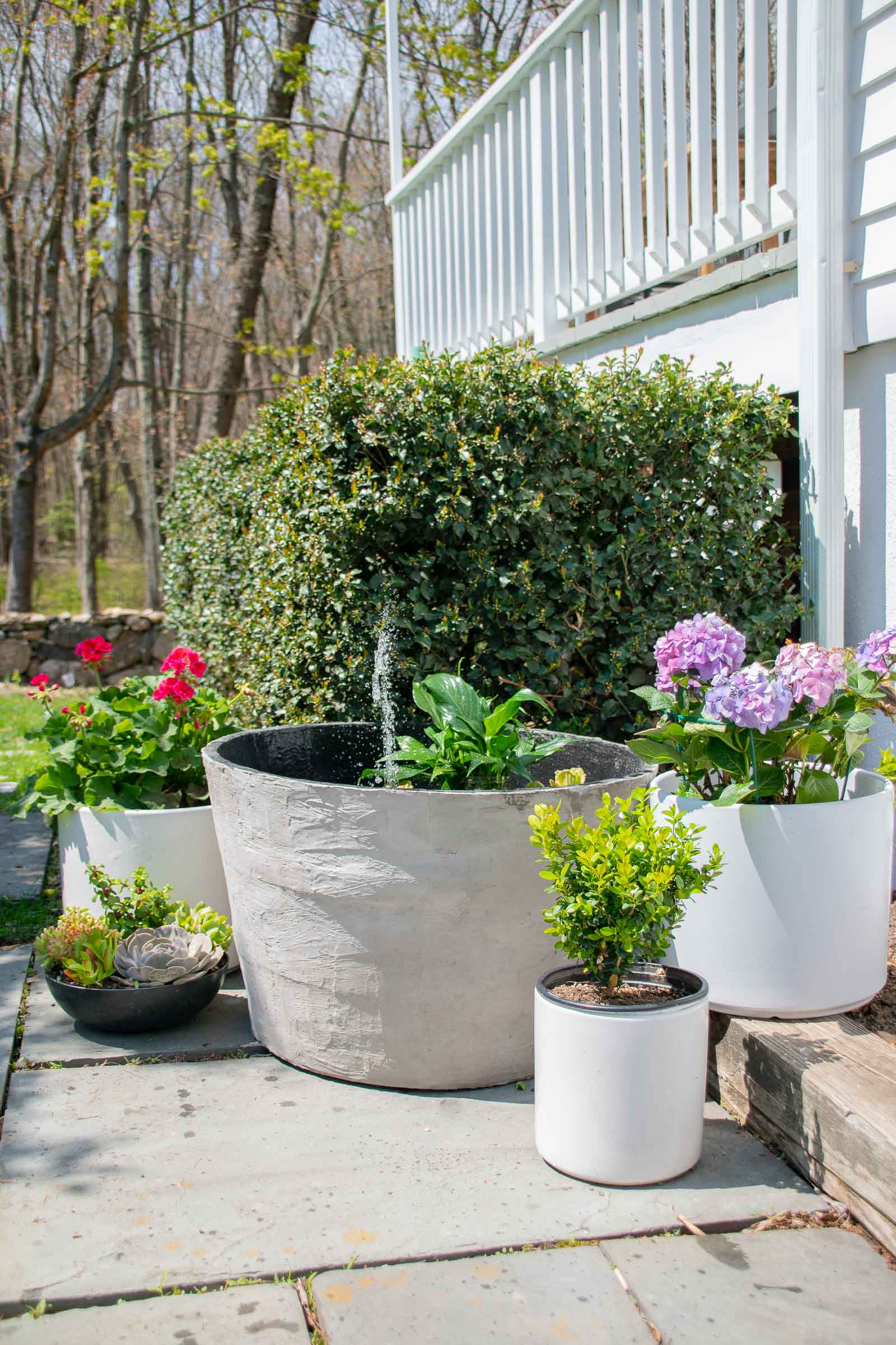 diy concrete garden planter